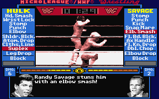 Micro League Wrestling atari screenshot