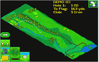 Microprose Golf atari screenshot