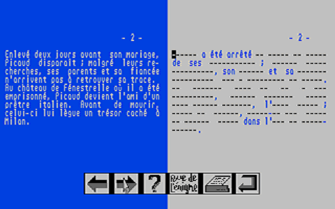 Monte Cristo atari screenshot