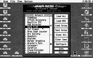 Multi Desk Deluxe atari screenshot