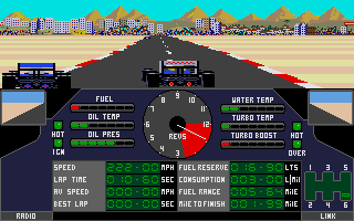 Nigel Mansell's Grand Prix atari screenshot