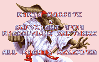 Ninja Rabbits atari screenshot