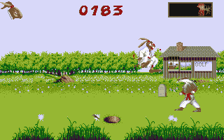 Ninja Rabbits atari screenshot