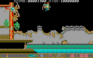 Ninja Spirit atari screenshot