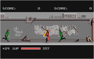 Ninja Warriors atari screenshot