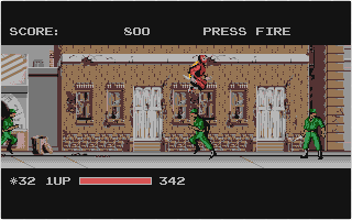 Ninja Warriors atari screenshot