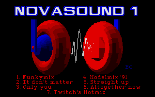 Novasound I Demo atari screenshot