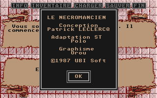 Nécromancien (Le) atari screenshot