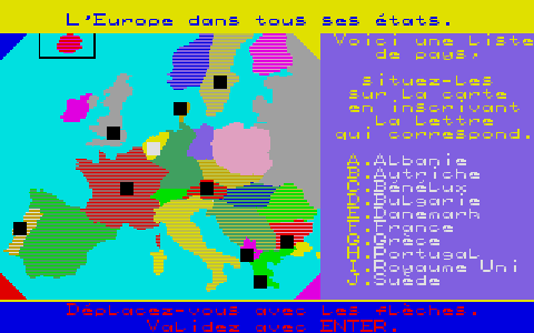 Objectif Europe atari screenshot