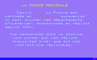 Objectif France atari screenshot