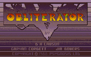 Obliterator atari screenshot