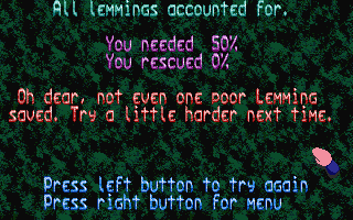 Oh No! More Lemmings atari screenshot