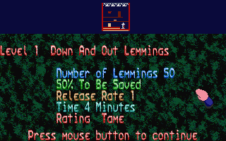 Oh No! More Lemmings atari screenshot