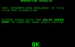 Operation Stealth atari screenshot