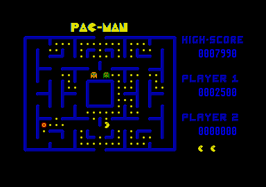 Pac Man atari screenshot