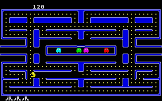 Pacman Type of Maze Game (A) atari screenshot