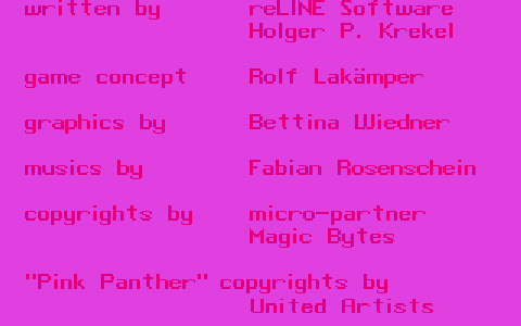Panthère Rose (La) atari screenshot