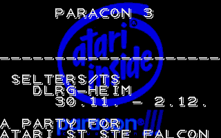 Paracon III Reminder atari screenshot
