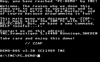 PC-Demo atari screenshot