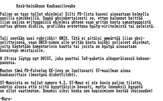 PD-Palvelu Kuukausilevyke 1989 / 06