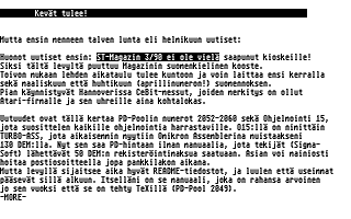 PD-Palvelu Kuukausilevyke 1990 / 03