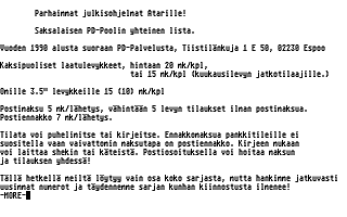 PD-Palvelu Kuukausilevyke 1990 / 03 atari screenshot