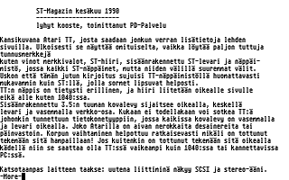 PD-Palvelu Kuukausilevyke 1990 / 06 atari screenshot