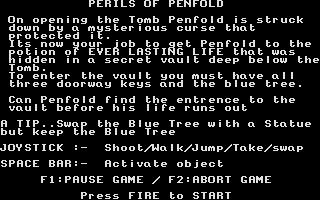 Perils of Penfold atari screenshot