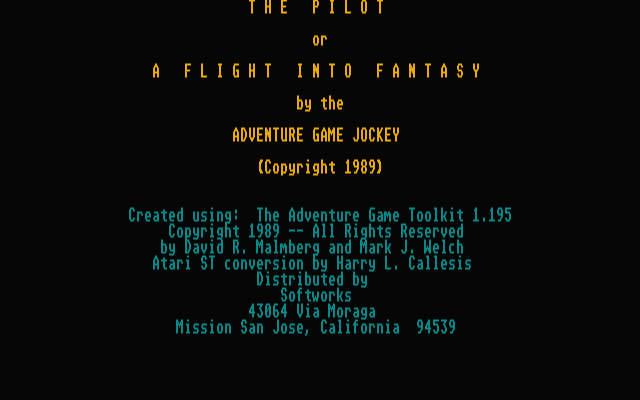 Pilot - Flight into Fantasy (The)