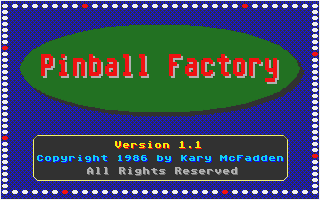 Pinball Factory atari screenshot