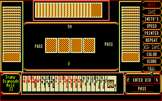 Pinochle Four Handed / Double Deck atari screenshot