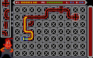 Pipe Mania atari screenshot