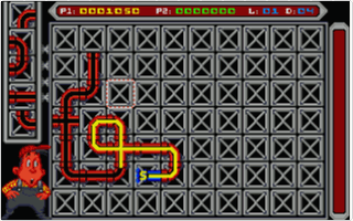 Pipe Mania atari screenshot