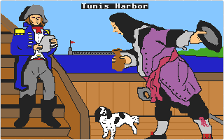 Pirates of the Barbary Coast atari screenshot