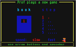 Play and Read - Prof Plays a New Game atari screenshot
