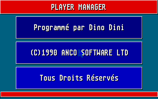 Player Manager atari screenshot