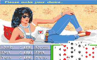 Playhouse Strip Poker atari screenshot