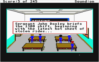 Police Quest I - In Pursuit of the Death Angel atari screenshot