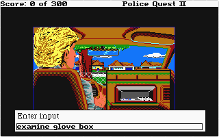 Police Quest II - The Vengeance atari screenshot