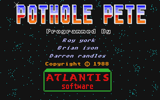 Pothole Pete atari screenshot