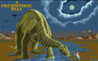 Prehistoric Tale (A) atari screenshot
