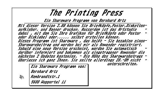 Printing Press (The) atari screenshot