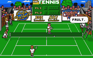 Pro Tennis Simulator atari screenshot