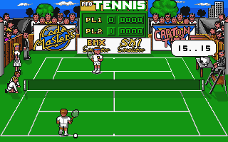 Pro Tennis Simulator atari screenshot