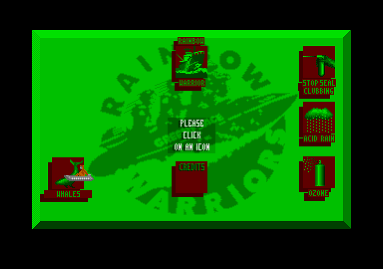 Rainbow Warrior atari screenshot