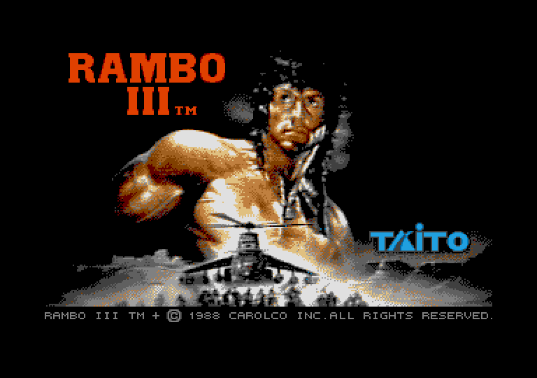 Rambo III atari screenshot