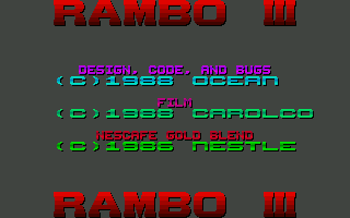 Rambo III atari screenshot