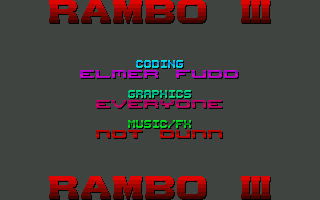 Rambo III atari screenshot