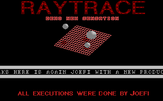 Raytrace Demo atari screenshot
