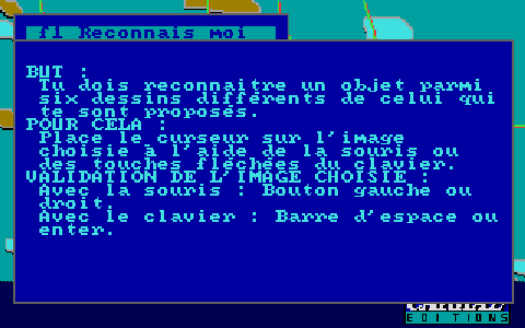 Reconnais-Moi atari screenshot